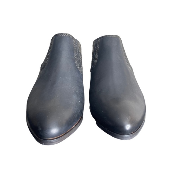 Frye Roxie Slip-On Leather Block Heel Mules – Size 6 - Picture 6 of 7